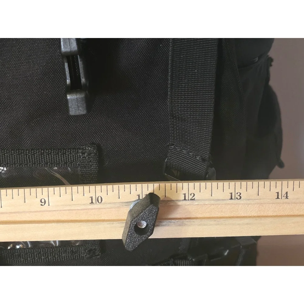 Fox Black Tactical Rucksack Large Hiking Backpack Travel Bag Waist Belt Buckles